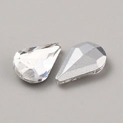 Glass Rhinestone Cabochons&nbsp;LS-GLAA-WH0045-06C