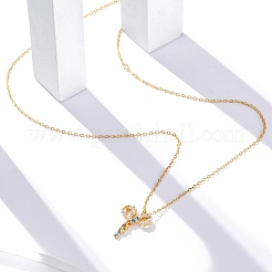925 Sterling Silver Colorful Cubic Zirconia Constellation Pendant Cable Chain Necklaces for Women&nbsp;STER-R009-01G-01