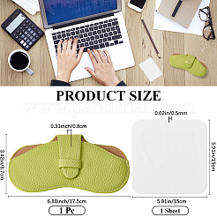 1Pc PU Leather Glasses Case&nbsp;AJEW-CN0004-50D