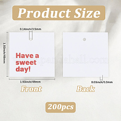 200Pcs Paper Thanks Greeting Cards&nbsp;DIY-SP0004-35