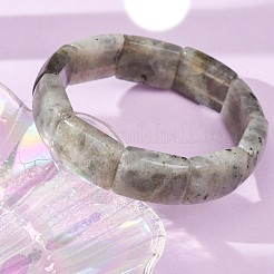 Rectangle Natural Labradorite Beaded Stretch Bracelets for Women Men&nbsp;GG-CBA9ACE-C09