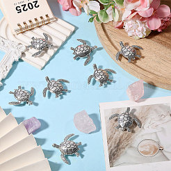 12Pcs Turtle Alloy Lapel Pinks for Backpack Clothes&nbsp;JEWB-CA0001-88AS
