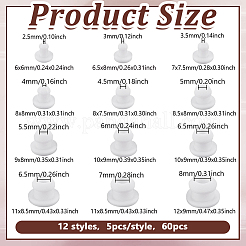 60Pcs 12 Styles Silicone Plugs&nbsp;SIL-NB0001-57