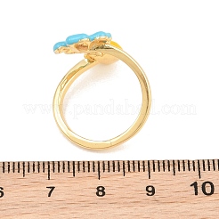 Brass Cuff Open Rings for Women&nbsp;KK-CBA17E5-03G-02