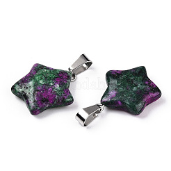 Star Dyed Natural Ruby in Zoisite Pendants&nbsp;X-G-Q367-19