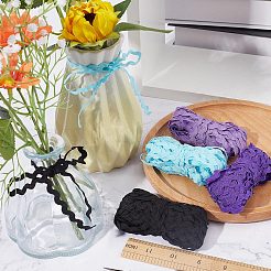 4 Strands 4 Colors Polyester Wave Bending Fringe Trim&nbsp;OCOR-GF0002-43B