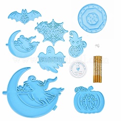 DIY Halloween Theme Wind Chime Resin Mold Kit&nbsp;DIY-D060-01GP