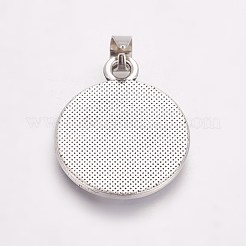 Feng Shui Black & White Alloy Enamel Pendants&nbsp;ENAM-J049-01AS-01