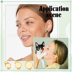 30Pcs 3 Styles Brass Clip-on Earring Findings&nbsp;KK-PH0011-09