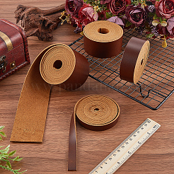 2M Flat AB Grade Cowhide Leather Cord&nbsp;AJEW-WH0479-73C-01