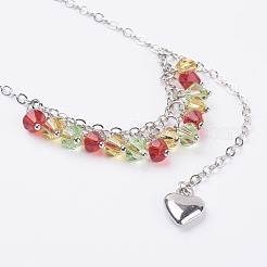 Brass Pendant Necklaces&nbsp;NJEW-JN02049-04