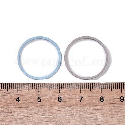 Spray Painted Brass Linking Rings&nbsp;KK-R156-02