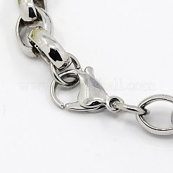 Tarnish Resistant Fashionable 304 Stainless Steel Heart Link Bracelets&nbsp;X-BJEW-G423-10