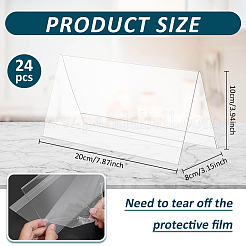 24Pcs Acrylic Table Number Sign Tent Holder&nbsp;AJEW-BC0009-71