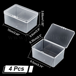 Plastic Bead Containers with Hinged Lid&nbsp;CON-WH0089-74