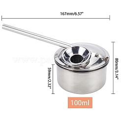 Stainless Steel Blowing Glaze Pot&nbsp;AJEW-WH0120-68A