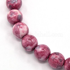 Synthetic Ocean White Jade Beads Strands&nbsp;G-L019-8mm-10