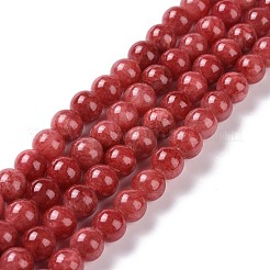 Dyed Natural Jade Beads Strands&nbsp;X-G-D434-8mm-08-1