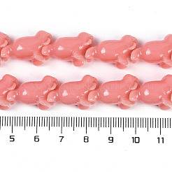 Synthetic Coral Dyed Carved Beads Strands&nbsp;CORA-K009-03