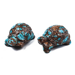Tortoise Assembled Natural Bronzite & Synthetic Imperial Jasper Model Ornament&nbsp;G-N330-39B-04-A