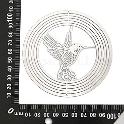 201 Stainless Steel Laser Cut Connector Charms&nbsp;STAS-Z116-01P-03