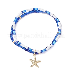 3Pcs 3 Styles Ocean Alloy Charm Bracelets Sets&nbsp;BJEW-MZ00338