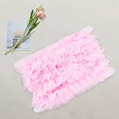 10M Cotton Pleated Flower Lace Trim&nbsp;OCOR-CY0002-28A