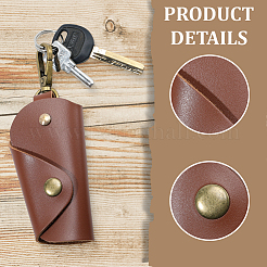 1Pc Vintage PU Leather Key Packing Bags with Alloy Clasps&nbsp;ABAG-GL0001-06B