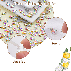 150Pcs Sew on Rhinestone&nbsp;EGLA-HS0001-01