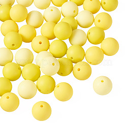 45Pcs 3 Colors Round Silicone Focal Beads&nbsp;SIL-TAD0001-01D