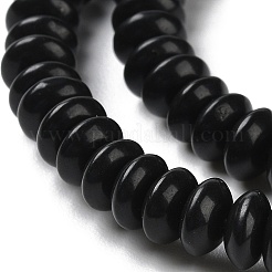 Natural Black Stone Beads Strands&nbsp;G-Z030-A21-01