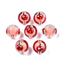Transparent Acrylic Enamel Beads&nbsp;TACR-G040-01G
