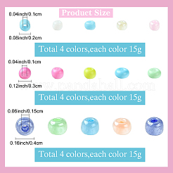 12 Colors Mixed Style Glass Seed Beads Sets&nbsp;SEED-YW0002-58