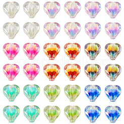 72Pcs 9 Colors UV Plating Rainbow Iridescent Acrylic Beads&nbsp;OACR-TA0001-48