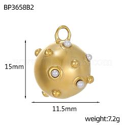 304 Stainless Steel Pendants&nbsp;STAS-OY003-55G