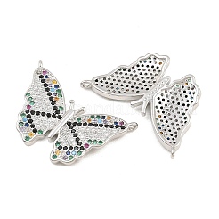 Brass Micro Pave Cubic Zirconia Pendants&nbsp;CU-CBA908F-05P-08