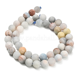Natural Aquamarine Beads Strands&nbsp;G-P626-6mm-03