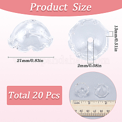 20Pcs Glass Bead Cone for Wind Chimes Making&nbsp;GLAA-SP0001-02