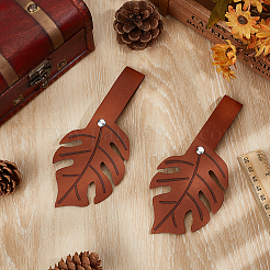 4Pcs PU Leather Skirt Hikes Clips&nbsp;AJEW-PH0007-98B