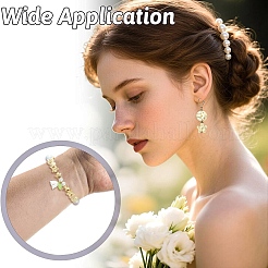 160Pcs 4 Styles Plating ABS Plastic Beads&nbsp;KY-YW0002-36