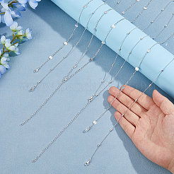 1Pc Stainless Steel Sequin Link Chain Waist Chains&nbsp;AJEW-WH0248-752