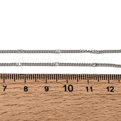 12Pcs 1.8MM 304 Stainless Steel Textured Twisted Chain Necklaces for Men Women&nbsp;NJEW-H093-20P-02