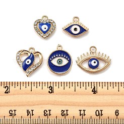10Pcs 5 Styles Alloy Enamel Pendants&nbsp;ENAM-FP0002-43