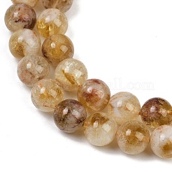 Heated Natural Citrine Beads Strands&nbsp;LS-G-U026-A04-10mm