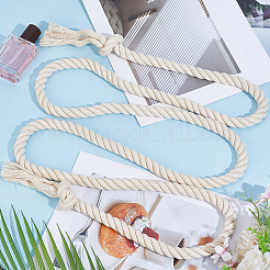 1Pc Handmade Cotton Linen Rope Tie Knot Waist Bands&nbsp;AJEW-CP0011-14B