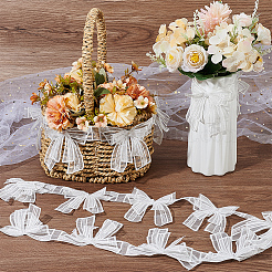 3 Yards Polyester Embroidery 3D Bowknot Lace Trims&nbsp;OCOR-AR0001-80