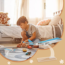 ABS Plastic Aircraft Model Display Stands&nbsp;ODIS-WH0002-92