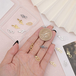 16Pcs 8 Style Ion Plating(IP) 304 Stainless Steel Charms&nbsp;STAS-CA0002-10