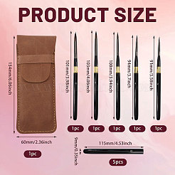 5Pcs Nylon Line Drawing Pen&nbsp;AJEW-CA0005-34