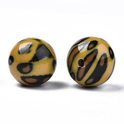 Two Tone Acrylic Beads&nbsp;OACR-S038-017